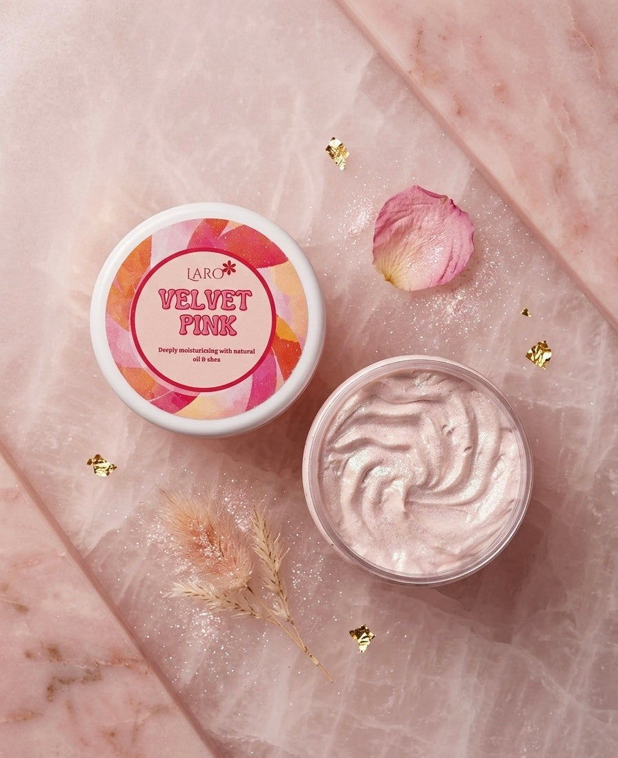 Velvet pink body butter
